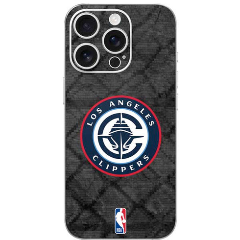 NBA Los Angeles Clippers Black Rust iPhone 16 Pro Skin